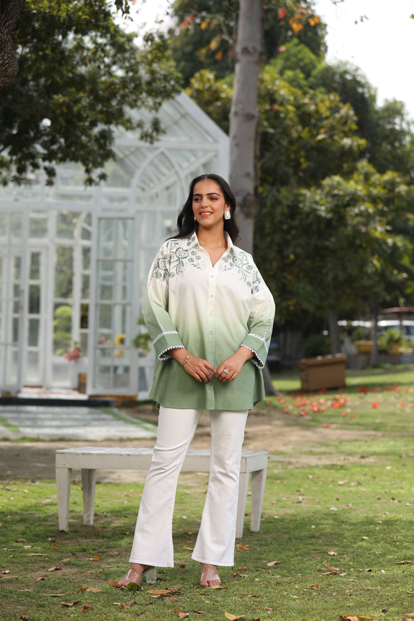 Parsi Cascade Cotton Shirt