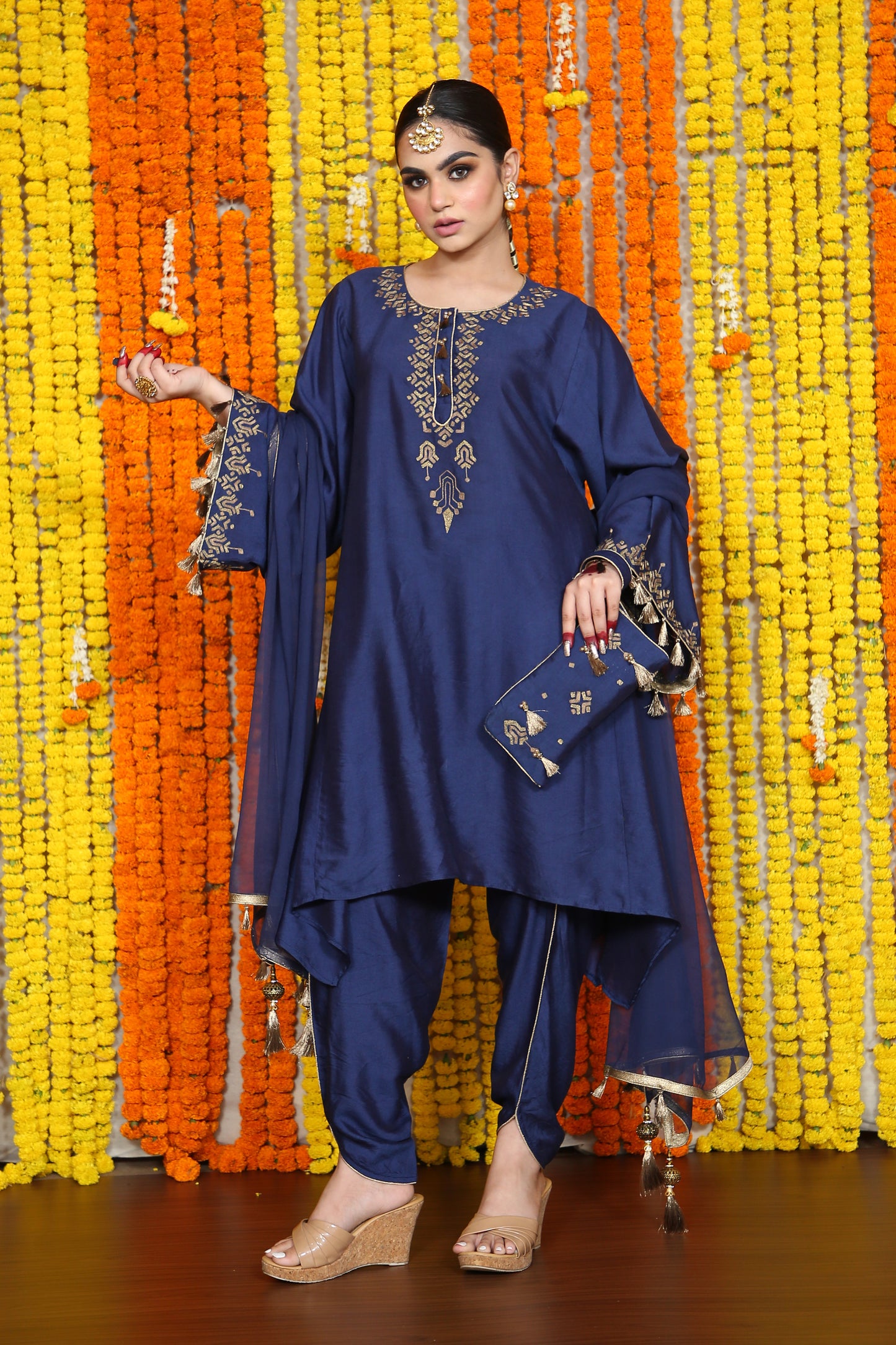 Gulzar Zari Indowestern set