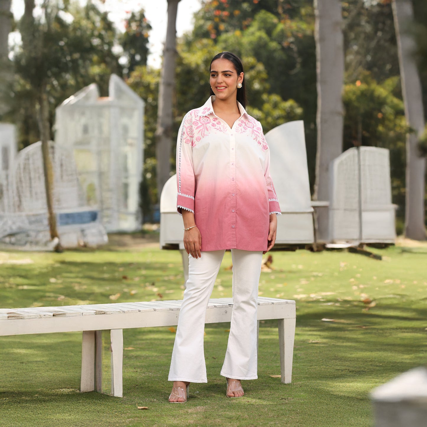 Parsi Cascade Cotton Shirt