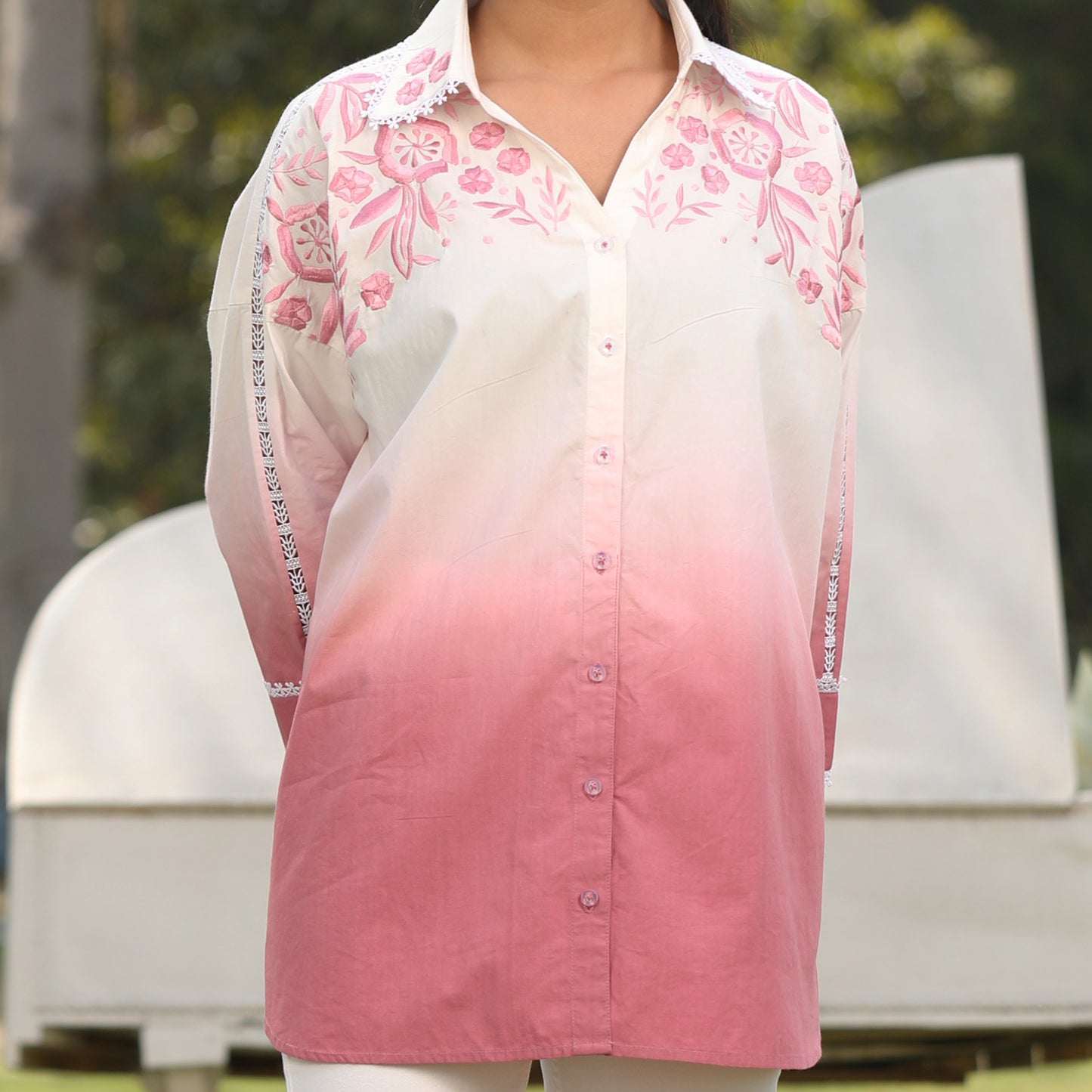 Parsi Cascade Cotton Shirt