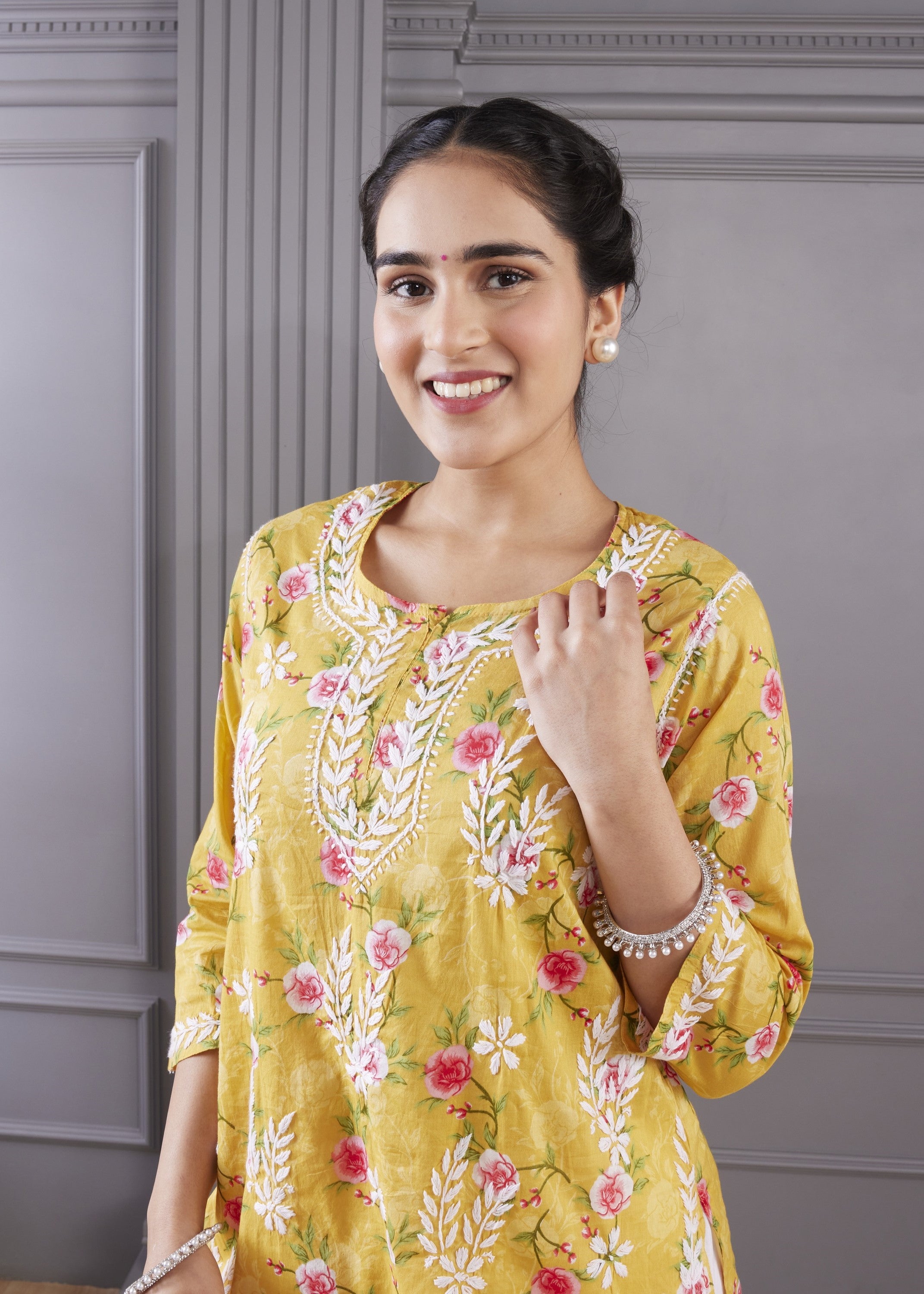 Mellow Yellow Chikankari Kurta