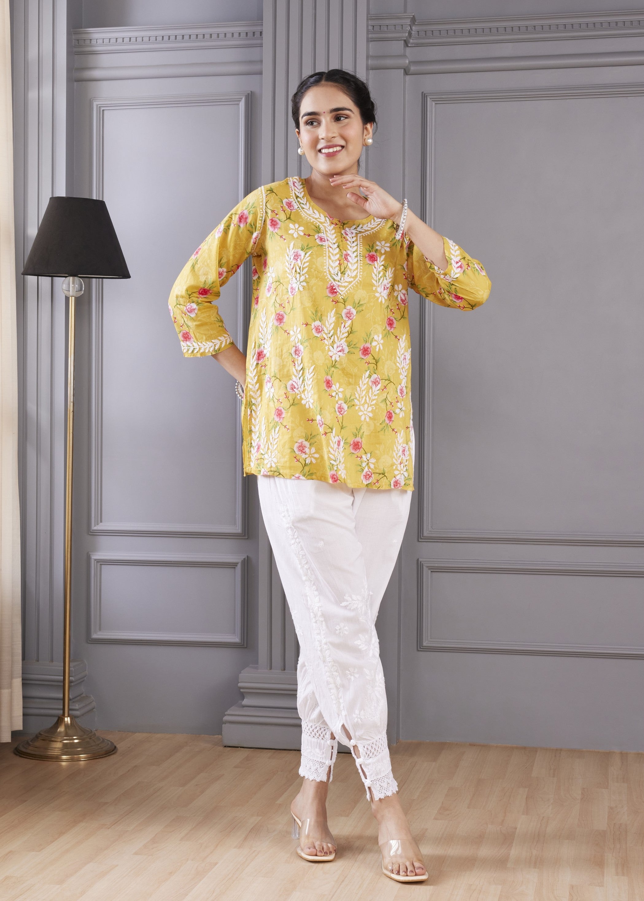 Yellow Delight Chikankari Kurta Set