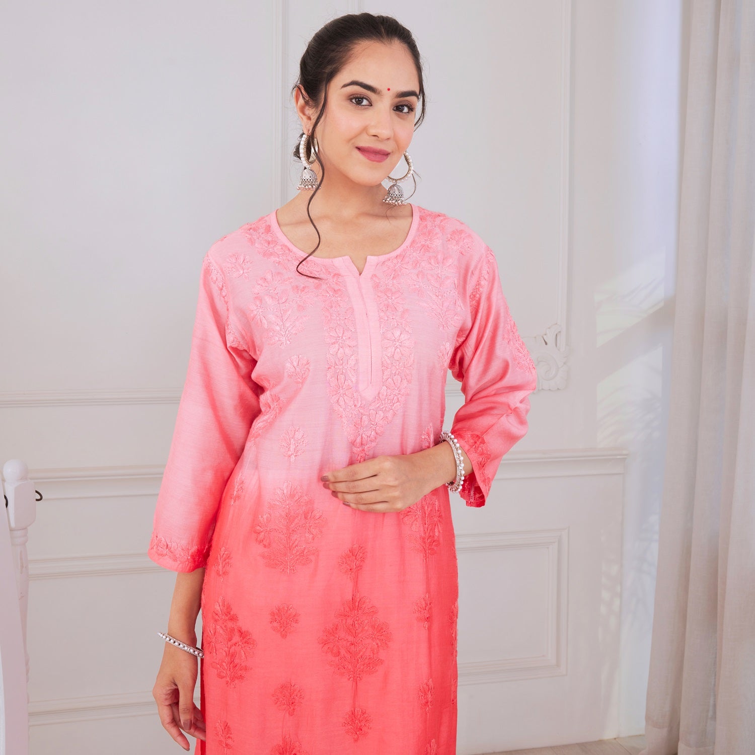 Coral Flair Chikankari Kurta Set