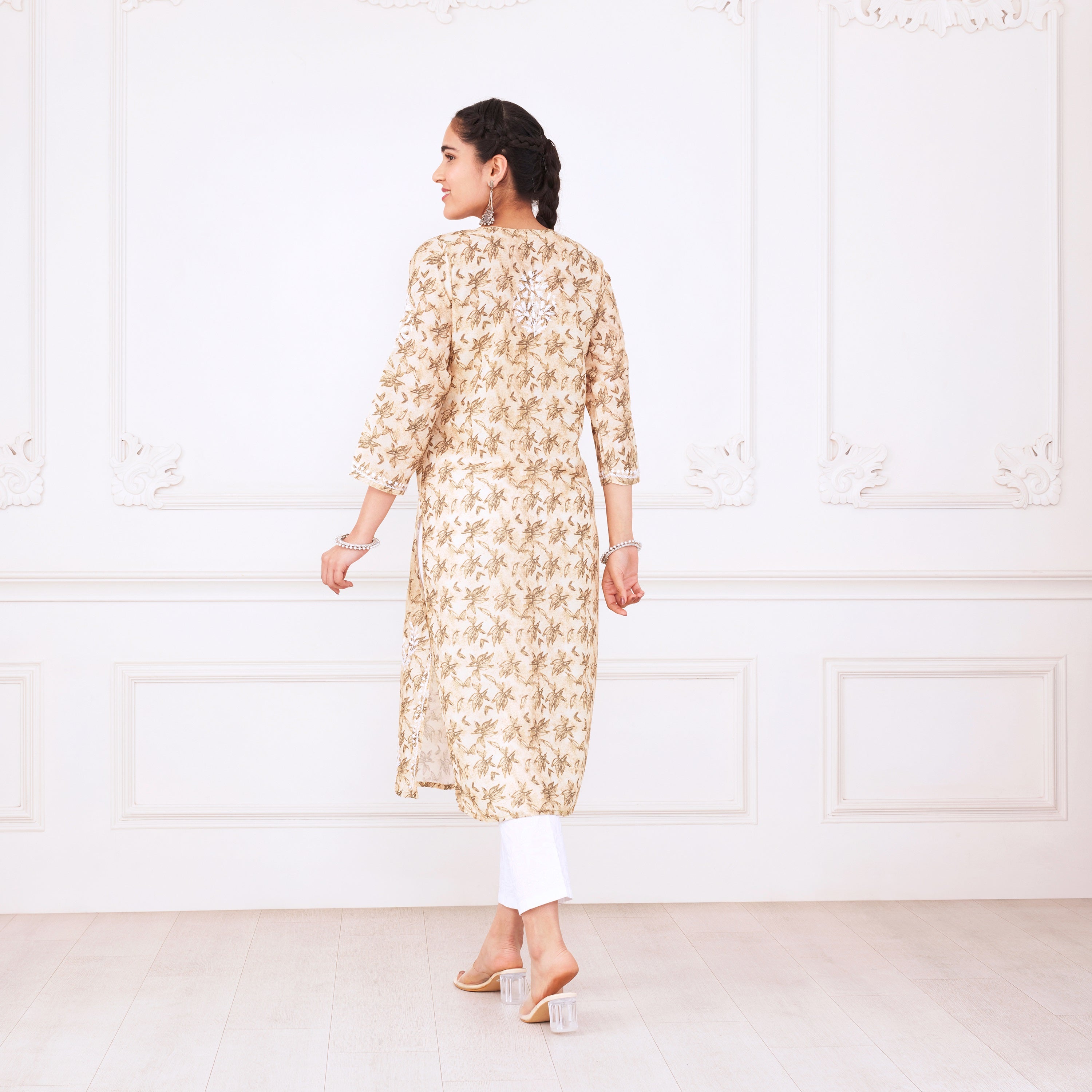 Lemony Fresh Chikankari Kurta Set