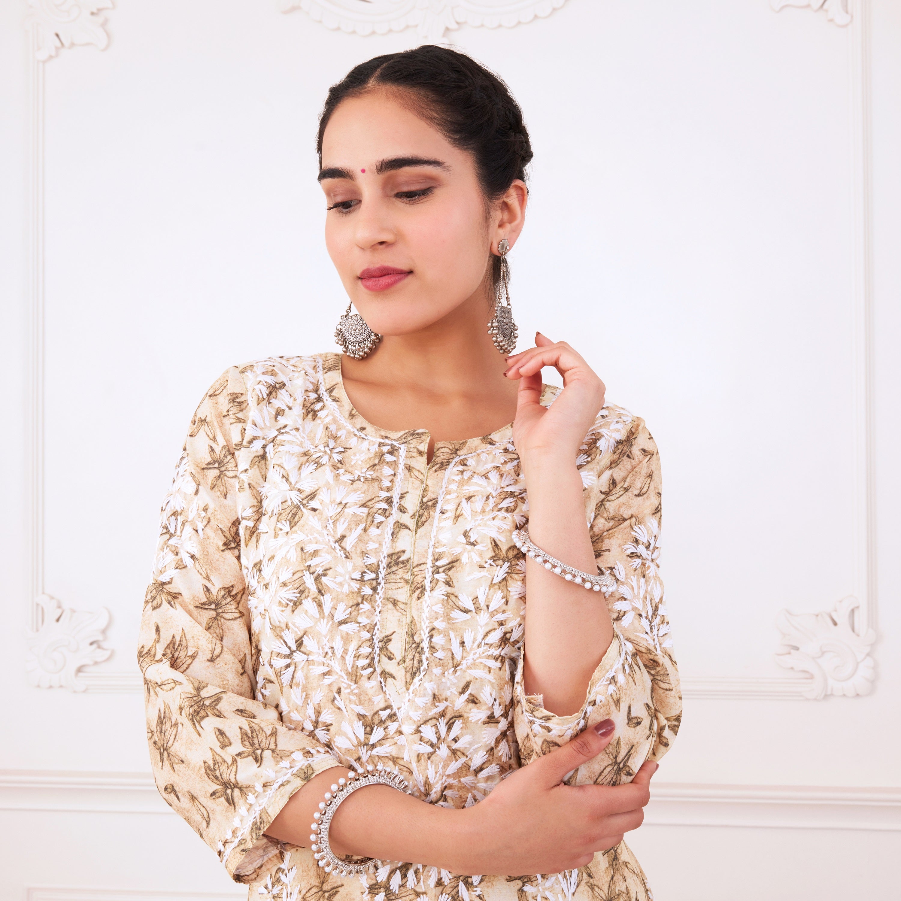 Lemony Fresh Chikankari Kurta Set