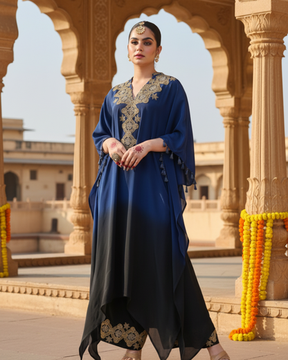 Noir Bliss Ombre Kaftan