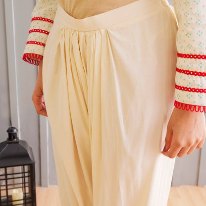 Elegant Off White Indo Western