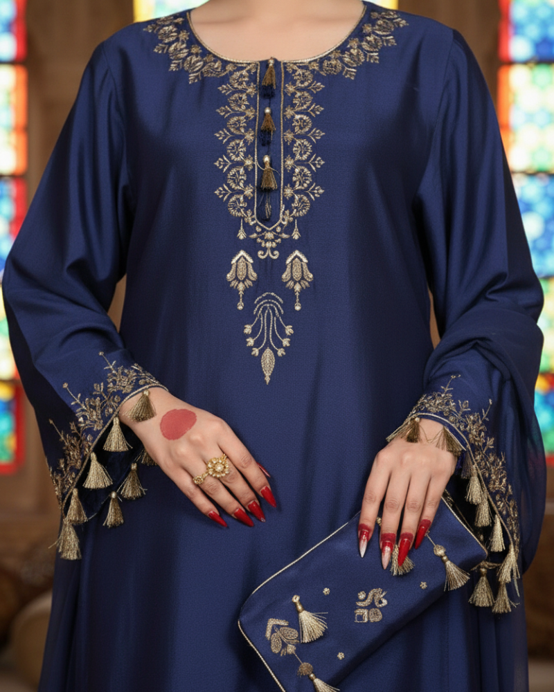 Gulzar Zari Indowestern set