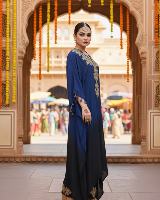 Noir Bliss Ombre Kaftan