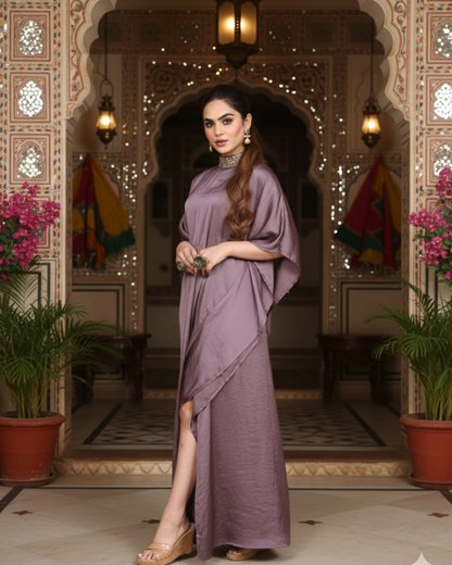 Empress Shine Satin Kaftan