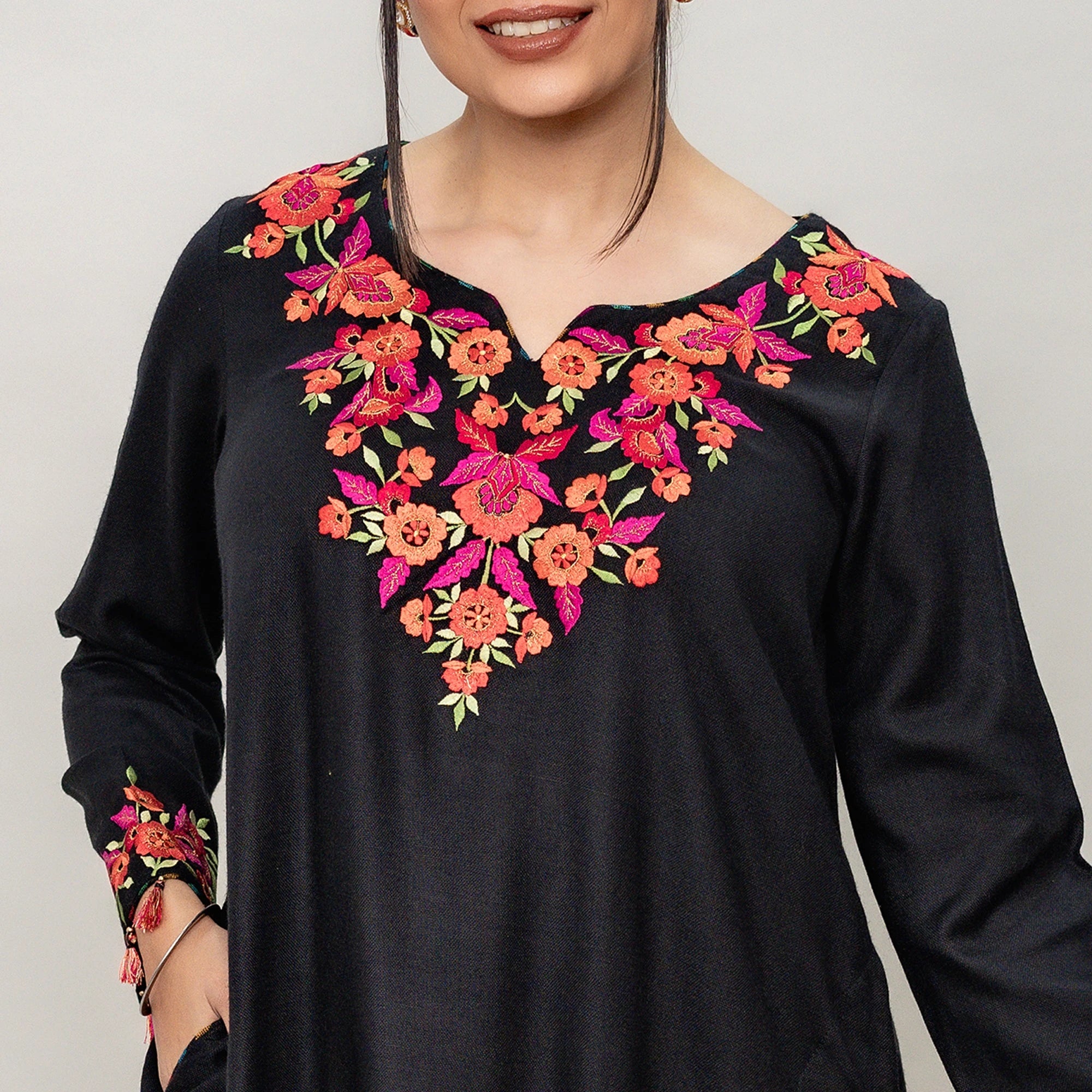 Best Quality Pashmina Kurtis for Plus Size Women | Indowestern Styles ...