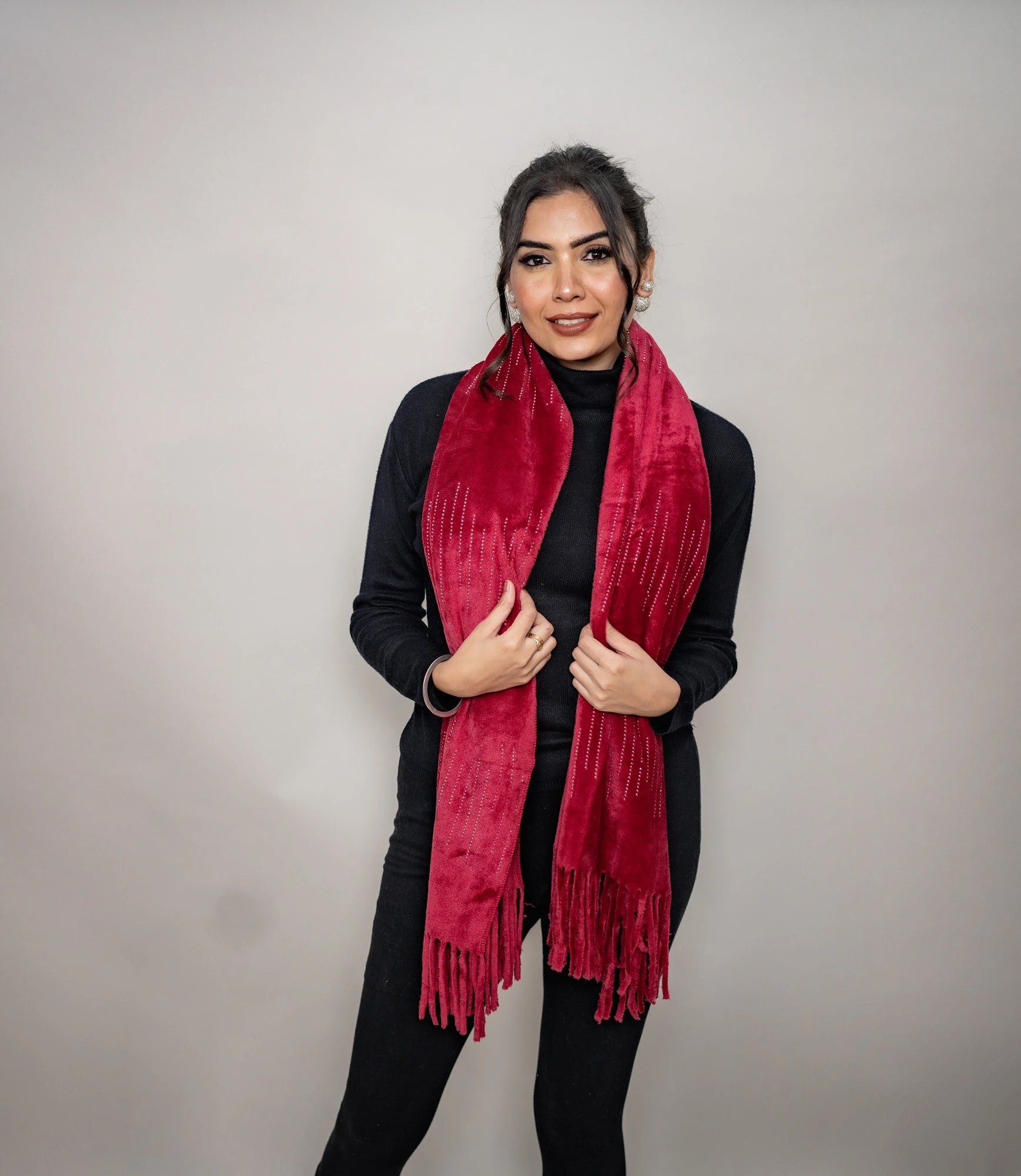 Velvet Stole Best Quality Price for Winter Season Online in
