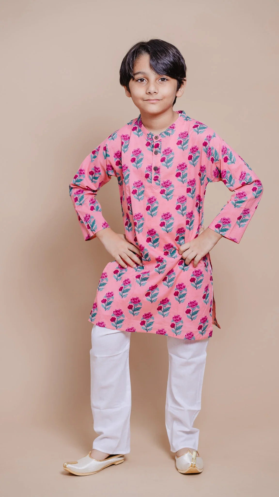 BLOCK KURTA PYJAMMA SET