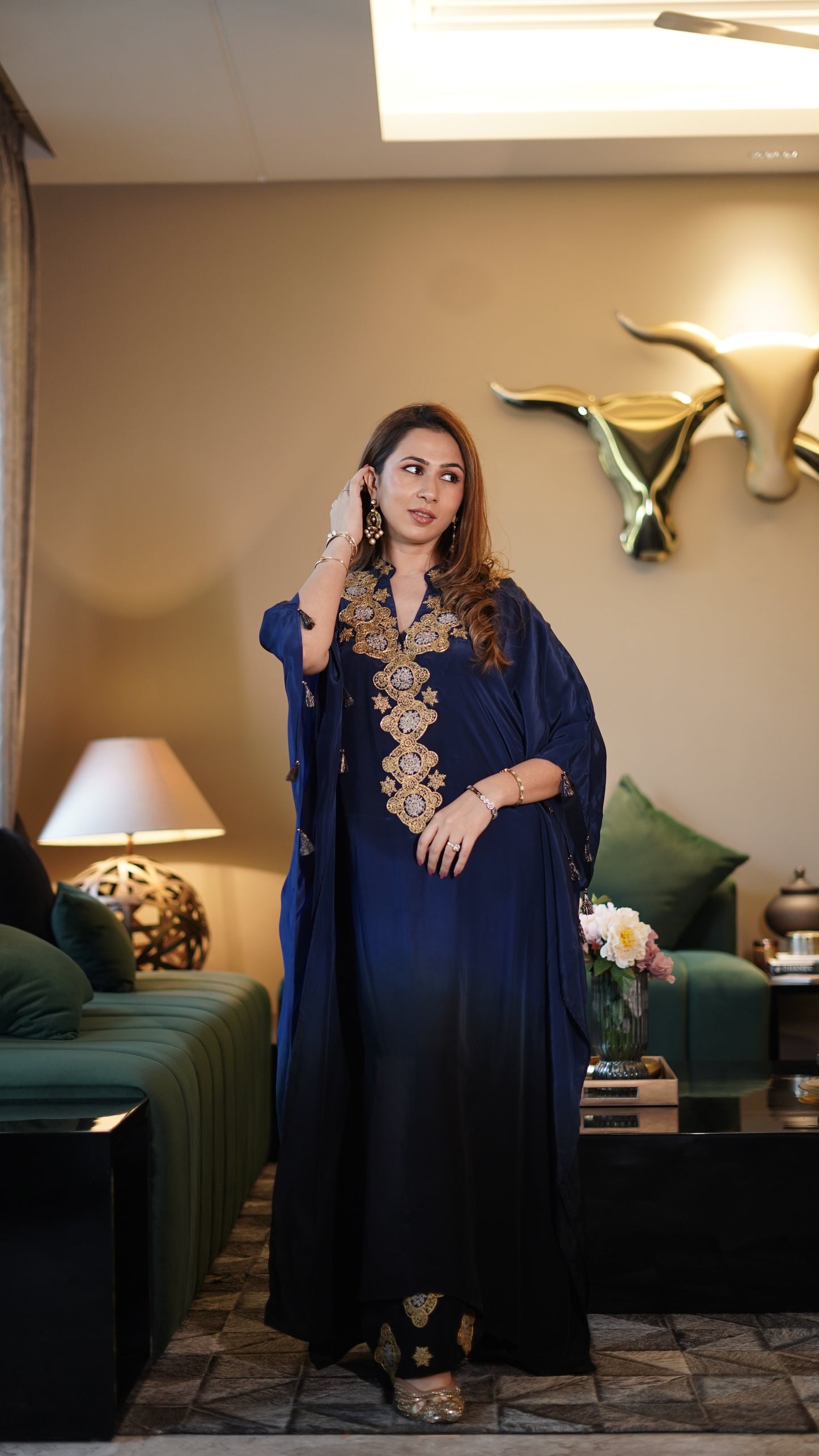 Noir Bliss Ombre Kaftan