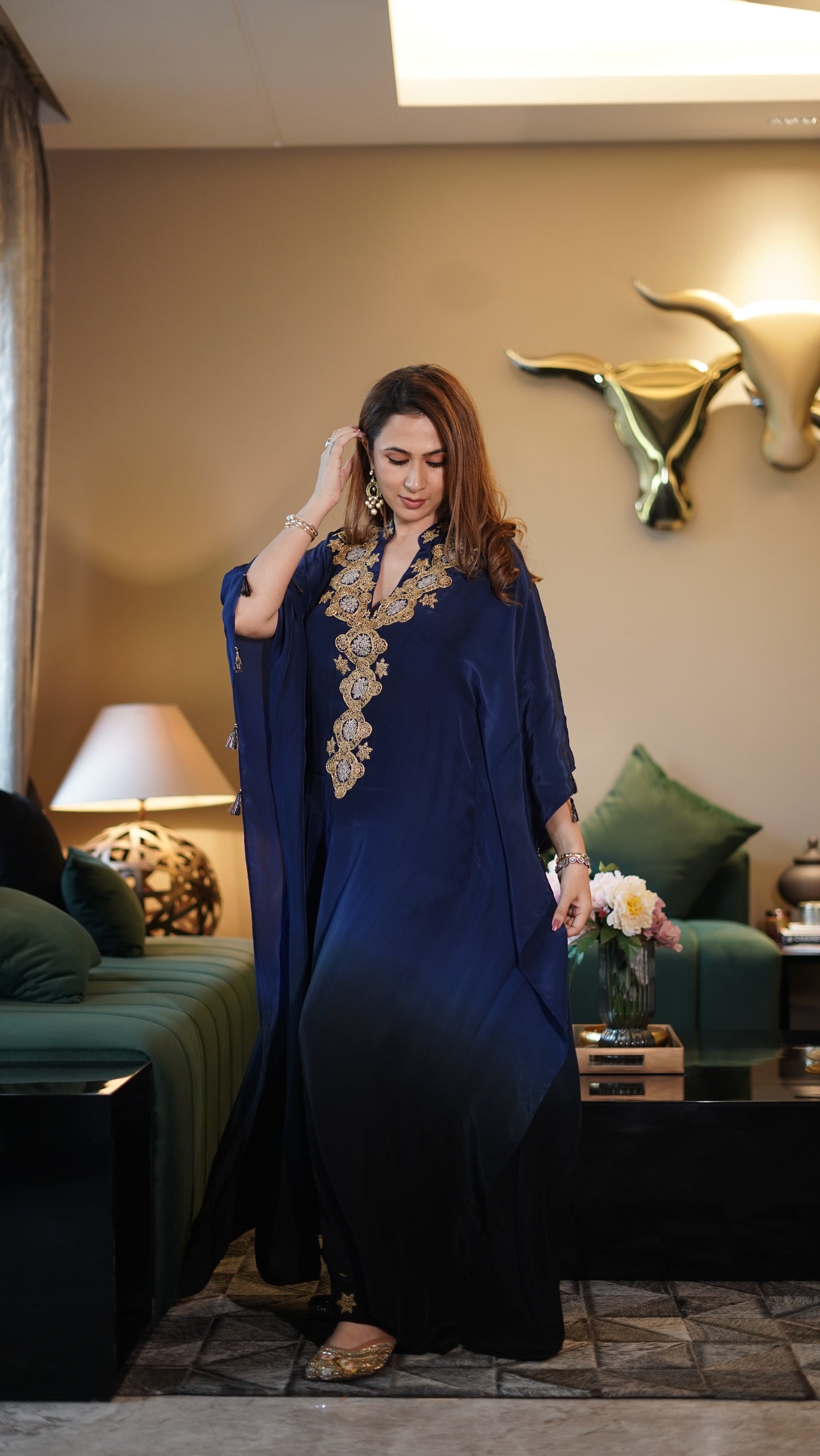 Noir Bliss Ombre Kaftan