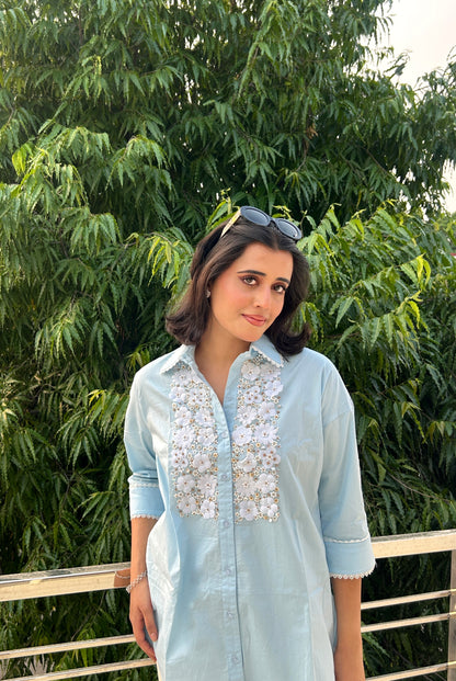 Bloomlace Charm Cotton Shirt