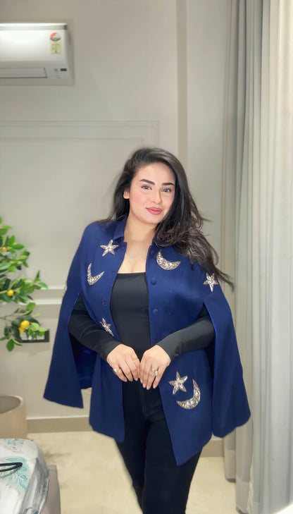 Moon & Star Serenade Cape Coat