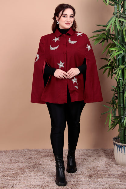 Moon & Star Serenade Cape Coat