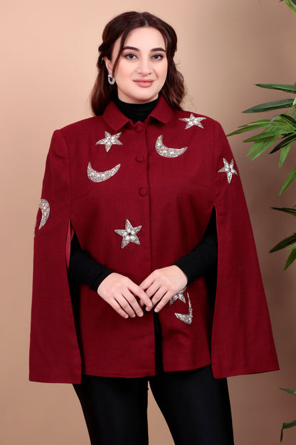 Moon & Star Serenade Cape Coat