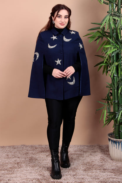 Moon & Star Serenade Cape Coat