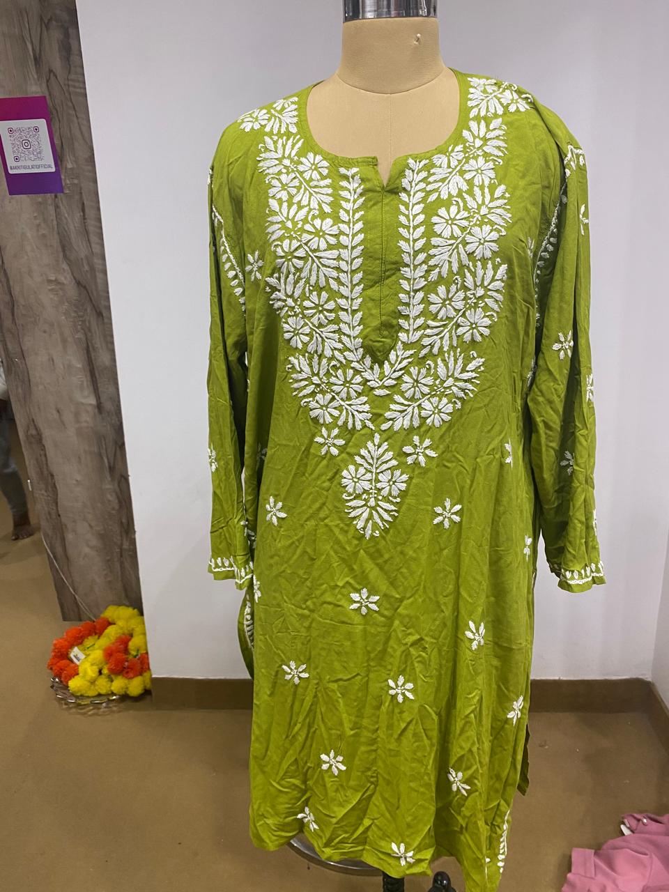 Breathtaking Purple Chikankari Kurta