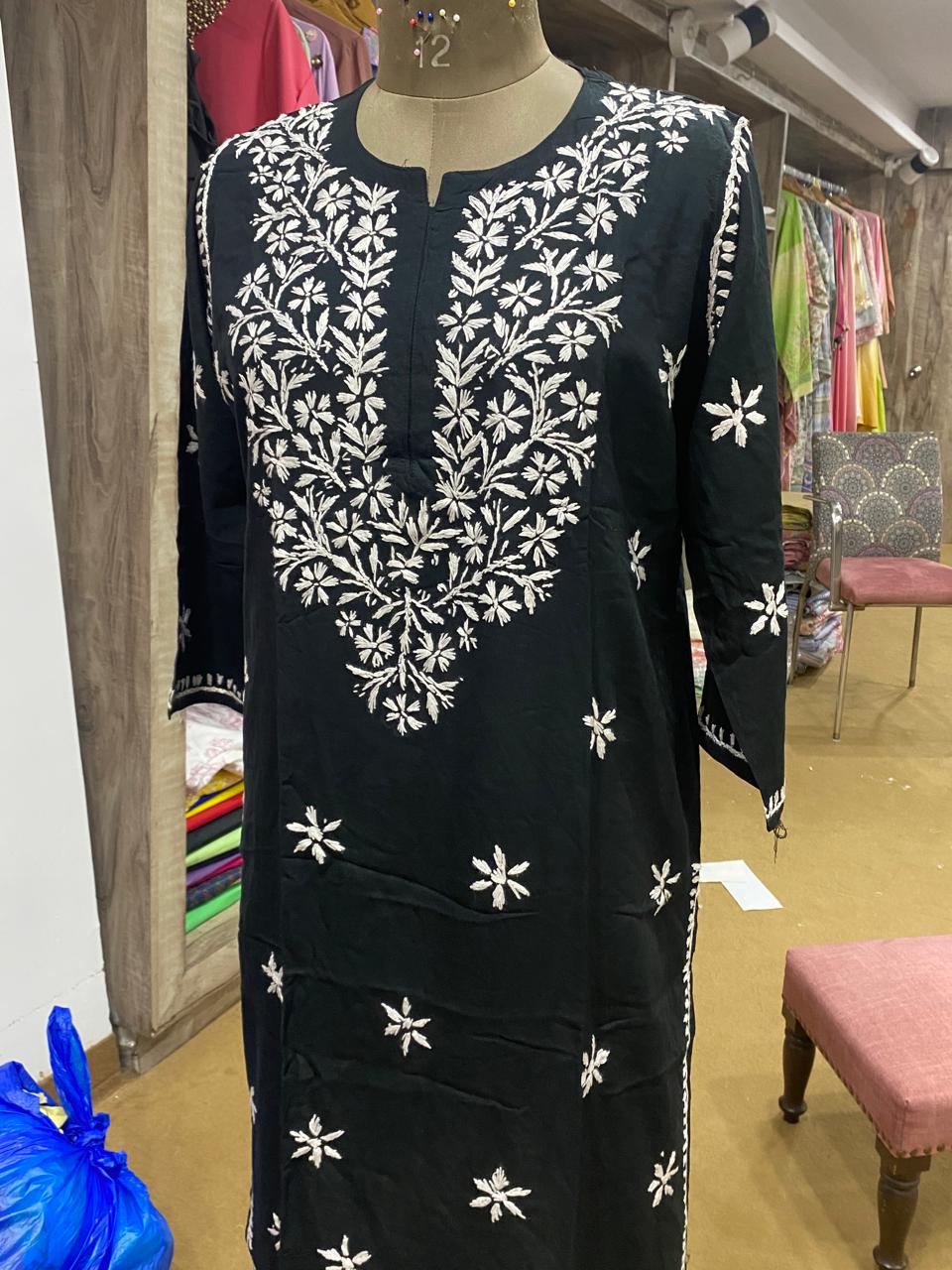 Breathtaking Purple Chikankari Kurta