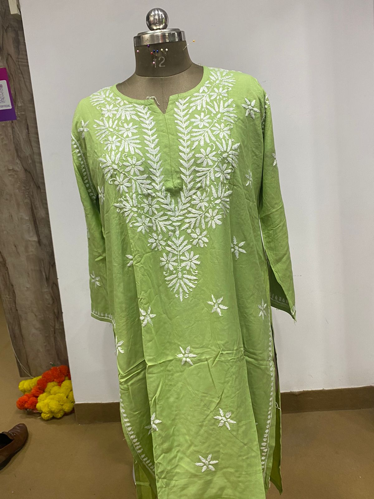 Breathtaking Purple Chikankari Kurta