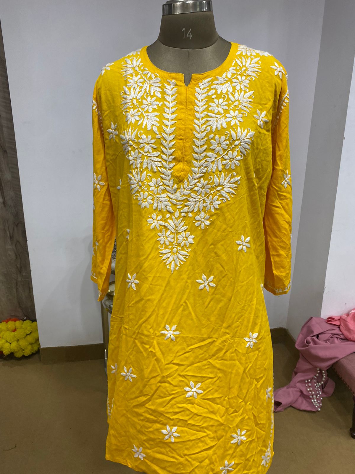 Regal Purple Chikankari Kurta set